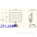 1*20W LED Floodlight with sensor Outdoor Lighting IP54 1700 LM 21QS